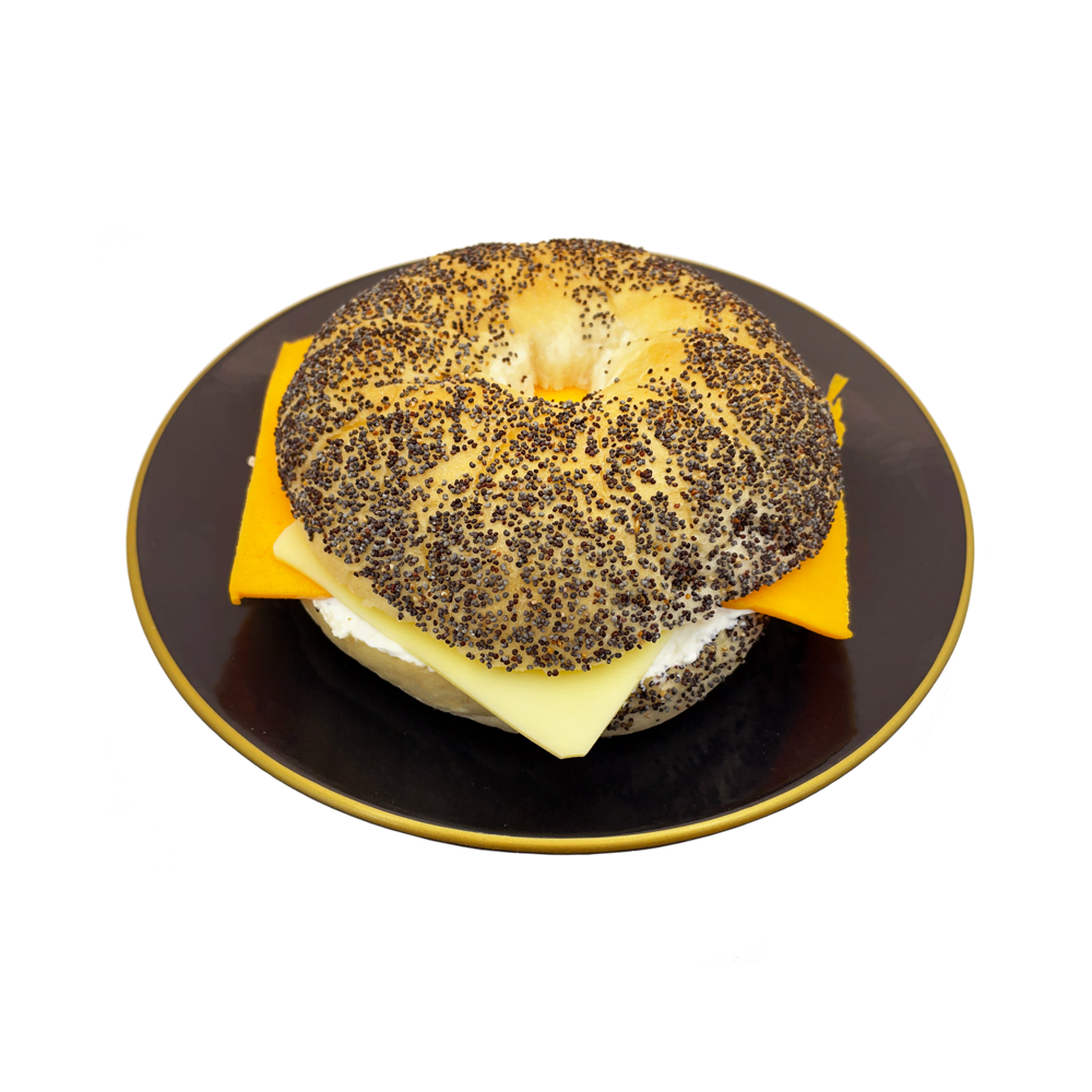 Haşhaşlı Üç Peynirli Bagel