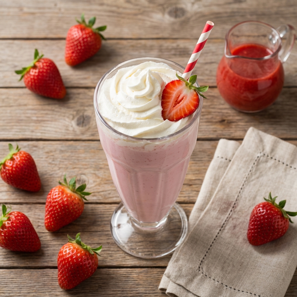 Çilekli Milkshake